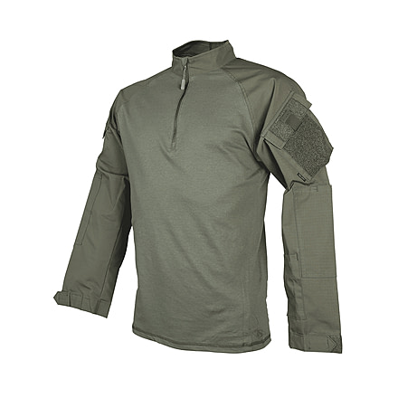 TRU-SPEC T.R.U. Combat 1/4 Zip Long Sleeve Shirt - Mens, Ranger Green, 3XL, Regular, 2514008