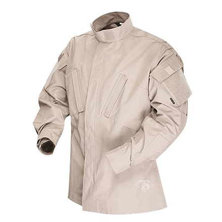 Tru-Spec 1388025: TAC T.R.U.Shirts 50/50 Nylon/Cotton Rip-Stop, Khaki, Large Long