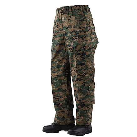 TRU-SPEC Tactical Response Poly/Cotton Ripstop Pants - Men's, Digital Woodland, Large, Regular, 1268005