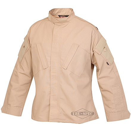 Tru-Spec Tactical Response Shirt Khaki P/C R/S, Small Short 1286043