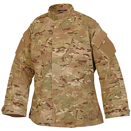 Tru-Spec Tactical Response Shirt Multi Camo NYCO R/S,Small Reg. 1265003