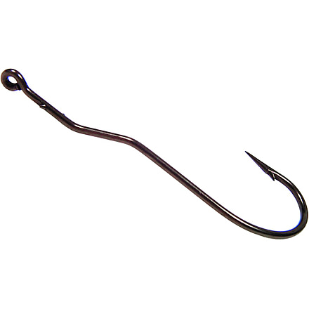 Tru-Turn The Brute Worm Hook, 2 Sliced Shank, Bronze, Size 1/0, 7 Per Pack, 007ZS-1/0