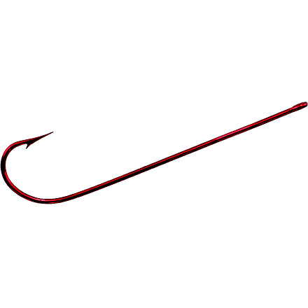 Tru-Turn Ultra Sharp Hook, Needle Point, 1X Long Shank Light Wire, Blood Red, Size 6, 5 Per Pack, 868ZS-6