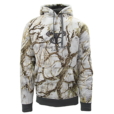 TrueTimber High Pile Fleece Logo Hoodie - Mens, Snow, Medium, 0385-M