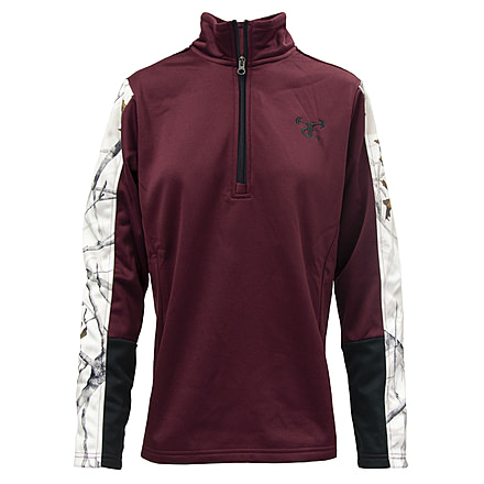 TrueTimber TTC Logo Left Chest Perfomance 1/4 Zip - Womens, Snow, Small, 0382-S