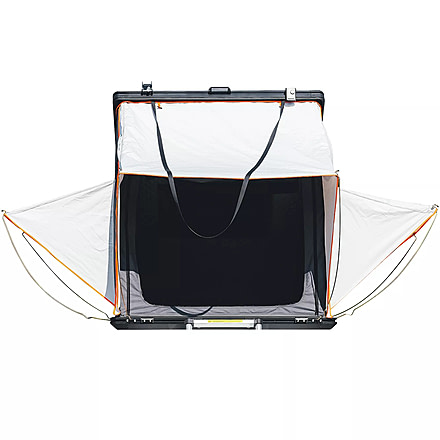 TRUSTMADE Scout Pro Triangle Aluminum Car Rooftop Tent, Black and Grey, Medium, OR02RT03-BlackGreyPro