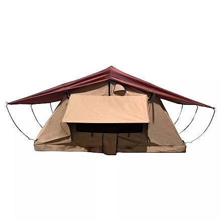 TRUSTMADE Wanderer Softshell Rooftop Tent, Beige, Medium, OR02RT02S-B+Orange