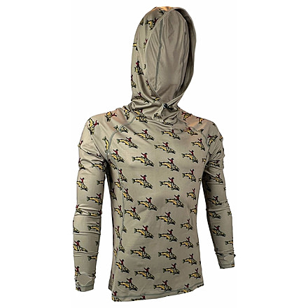 Trxstle Featherweight Bucking Brown Sun Hoody, Sage Green, Medium, AP-HOO-BUC-SAG-M