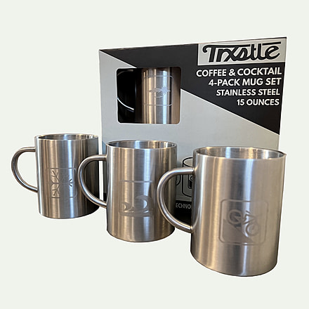 Trxstle Coffee and Cocktail Mugs Set, 4-Pack, Stainless Steel, One Size, AC-MUG-4PA-S