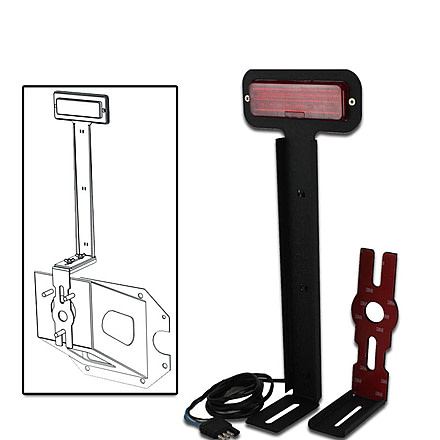 Tuff Stuff Overland Brake Light - LED 3rd Brake Light Kit Adjustable for Spare Tire Carrier, NSN N, TS-TC3BL-LED-KIT