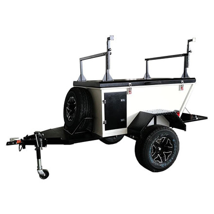 Tuff Stuff Overland Expedition Trailer, White/Black, NSN N, TS-TRAILER-EC