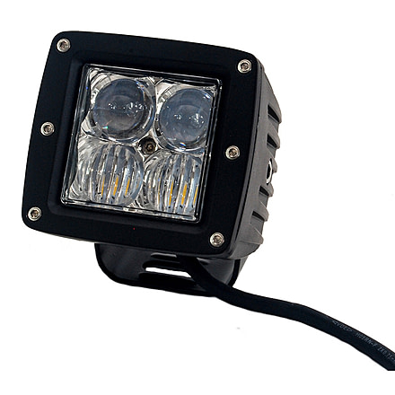 Tuff Stuff Overland LED Cube Spotlight, 2x2 inch, Flood/Spot Beam, 20 Watt, 1860 Lumens, Black, NSN N, TS-LED-2X2-FBSB-20