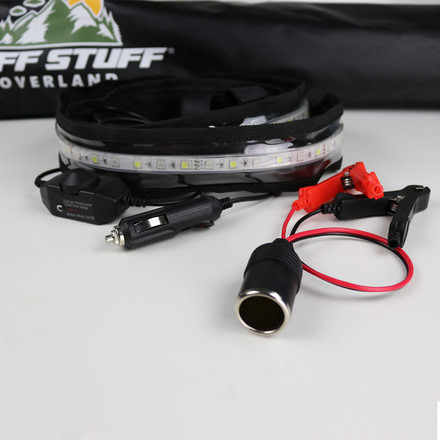 Tuff Stuff Overland LED Light Strip for Rooftop Tent, 12V, White, NSN N, TS-LED-TL-12V-WT