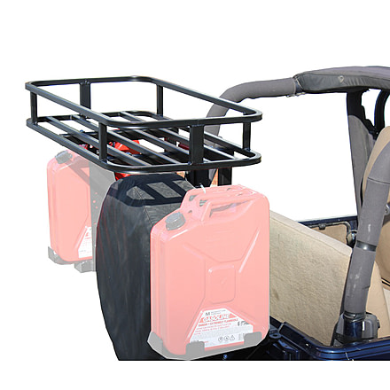 Tuff Stuff Overland Tire Carrier Mounted Storage &amp; Cooler Rack System for 2 x 2 Inch Carriers, NSN N, TS-TCICR
