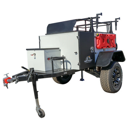 Tuff Stuff Overland Xtreme Terrain Trailer, White/Black, NSN N, TS-TRAILER-XT