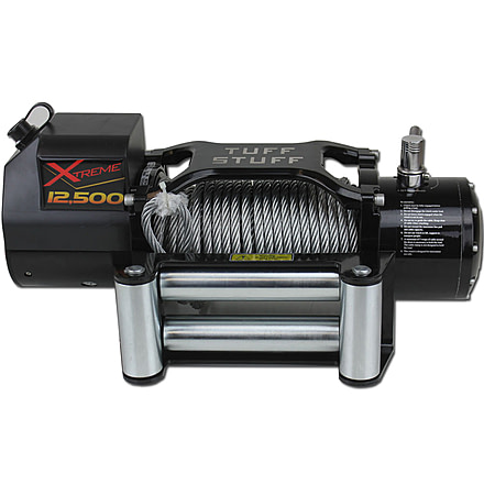 Tuff Stuff Overland Xtreme Wireless Waterproof 12500 Lb Winch, 88 ft Wire, NSN N, TS-12500-XT