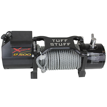 Tuff Stuff Overland Xtreme Wireless Waterproof 17500 Lb Winch, 85 ft Rope, NSN N, TS-17500-XT