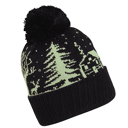 Turtle Fur #Cabinlife Pom Beanie, Black, 740855-101