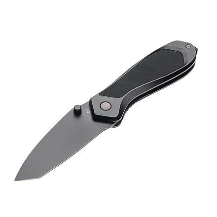 Tyrant CNC T.D.C.001 3in Folding Knife, Tanto Blade, D2 Steel, Black/Black, TD-TDC001-Black-Black