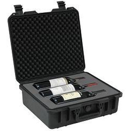 TZ Case WCB16 3 Bottle Compact Wine Transport Case Open