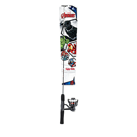 Ugly Stik Marvel Black Panther Combo, 4.9/1, Right/Left, 30, 3ft. Rod Length, Medium Power, 1 Piece Rod, USBLKPNTKIT
