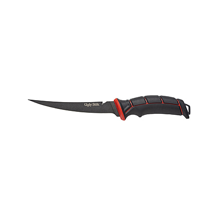 Ugly Stik Ugly Tools, 7in Tapered Knife, Black/Red 1522584