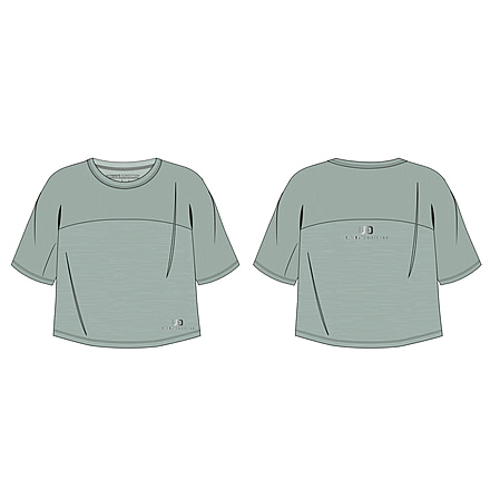 Ultimate Direction Cirriform Crop Tee - Womens, Hazy Pine, MD, 83476224HP-MD