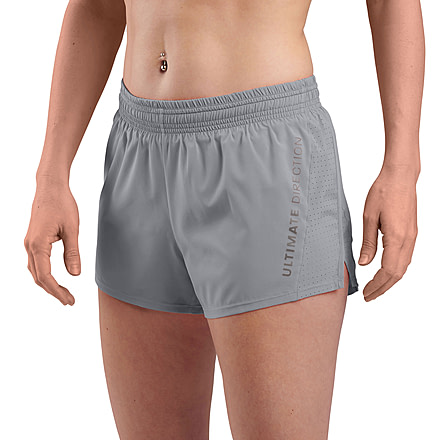 Ultimate Direction Stratus Running Short 3 W - Womens, Gray, Extra Large, 83477523GY-XL