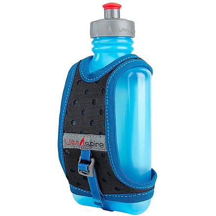 Ultraspire 550 Race Handheld Water Bottle, w/Hydration 550 ml, Blue/Grey, UA097GR