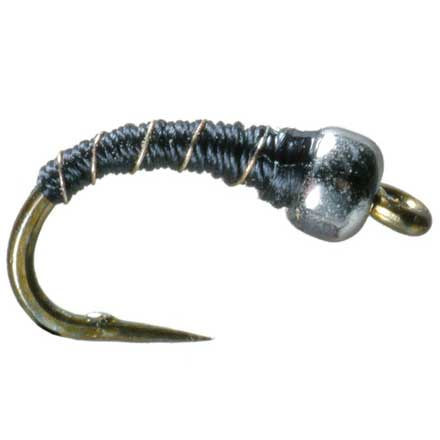 Umpqua Tungsten Zebra Midge SB Rusty/Brown 18