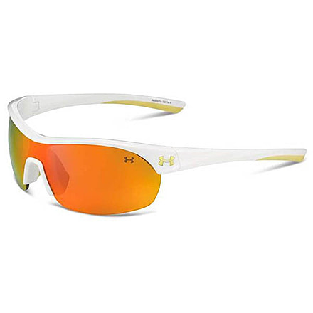 Under Armour Marbella Shield, White w/Yellow Rubber, Gray w/Orange ML, U8600070-107141