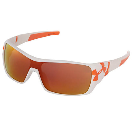 Under Armour Trick, White w/Shiny Orange Hinge/Tip, Gray w/Orange ML, U8600063-118041