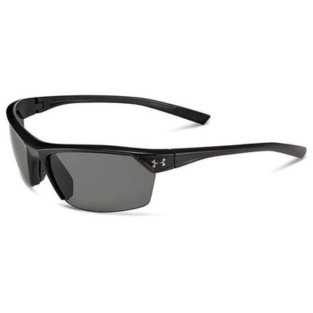 Under Armour Zone 2.0, Satin Black Frame w/Black Rubber, Gray Lens, U8600050-010100