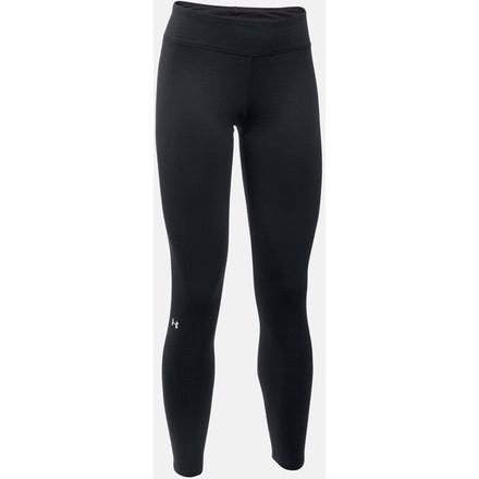 Under Armour Base 1.0 Legging - Women's-Black/Glacier Gray-Large