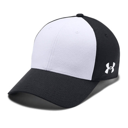 Under Armour Blank Color Blocked Airvent Cap - Men's, Large-Extra Large, Black, 1325822001L-XL