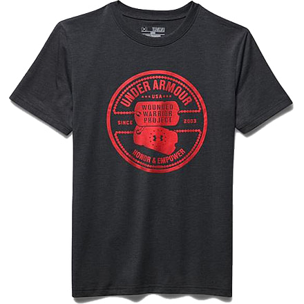 Under Armour Boys WWP Dog Tag T-Shirt,Carbon Heather,Large 1275376090LG