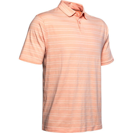 Under Armour Charged Cotton Scramble Stripe Polo - Mens, Medium, Calla, 1323455689MD