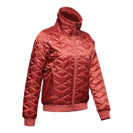 Under Armour ColdGear Reactor Performance Jacket - Womens, Fractal Pink/Daiquiri, Small, 1342792-692-SM