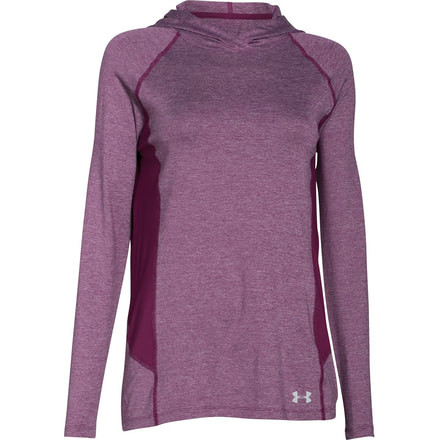 Under Armour CoolSwitch Trail Hoodie - Women's-Beet/Reflective-X-Large