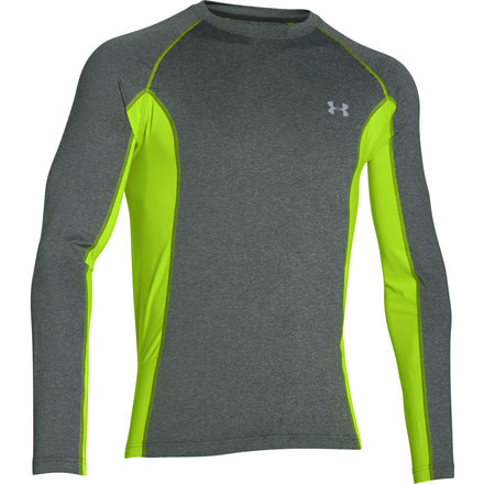 Under Armour CoolSwitch Trail Long Sleeve T-Shirt - Men's-Combat Green/Reflective-X-Large