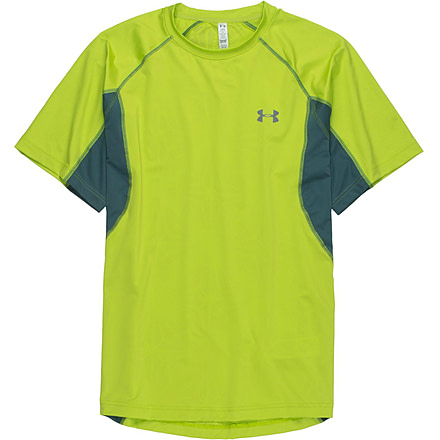Under Armour CoolSwitch Trail Short Sleeve T-Shirt - Men's-Velocity/Reflective-X-Large