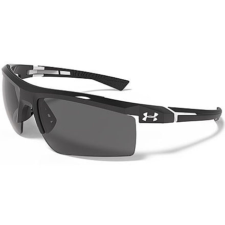 Under Armour Core 2.0 Sunglasses, Black/White Frame, Gray Multiflection Lens U8600082-001001