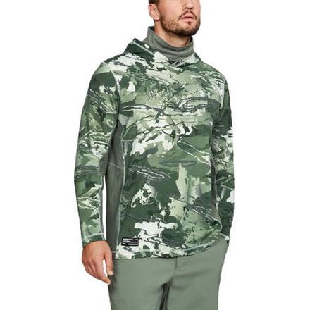 Under Armour CS Thermocline Hoodie - Men's, Hydro Camo/Stealth Gray, Small, 1306698-924-SM
