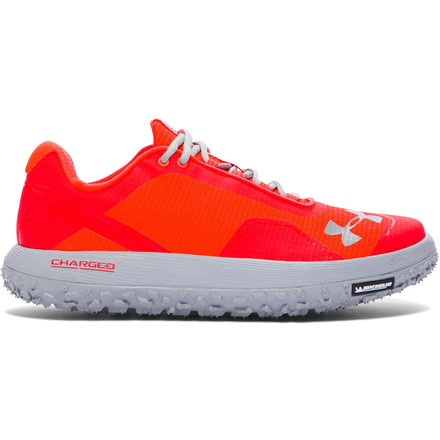 Under Armour Fat Tire Low Trail Running Shoe - Men's-Orange/Gray-Medium-10.5