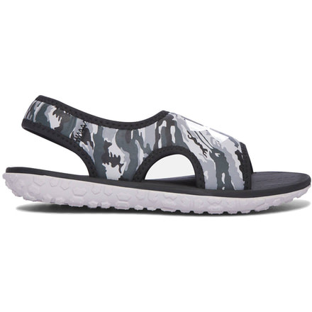 Under Armour Fat Tire Pre-School Sandal - Boy's-Gray Matter/Black-2 Youth