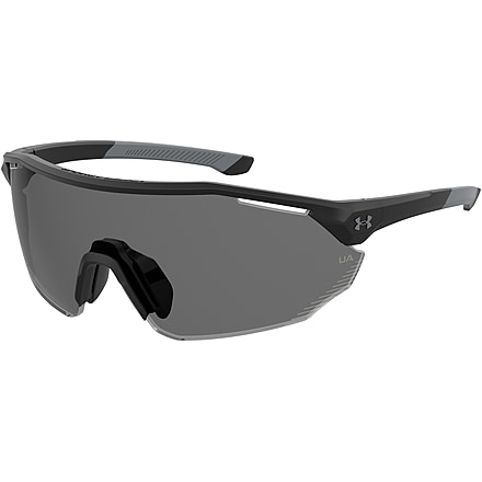 Under Armour Force 2 Sunglasses with Matte Black Frame and Grey Lens, Medium, UA0011S 003-KA