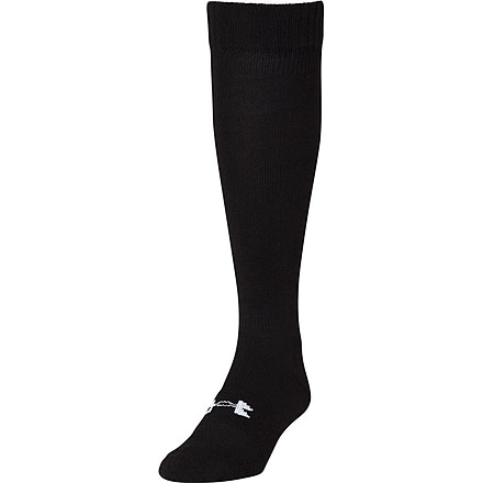 Under Armour Heatgear Boot Socks, Black, Large