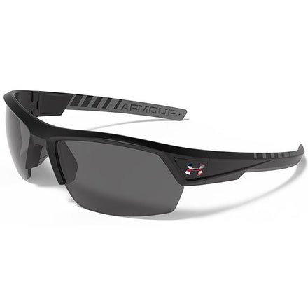 Under Armour Igniter 2.0 Freedom Sunglasses, Satin Black/Gray Frame, Gray Lens U8613051-010900