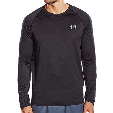 Under Armour Long Sleeve Tech Tee - Men's-Black/Steel-X-Large