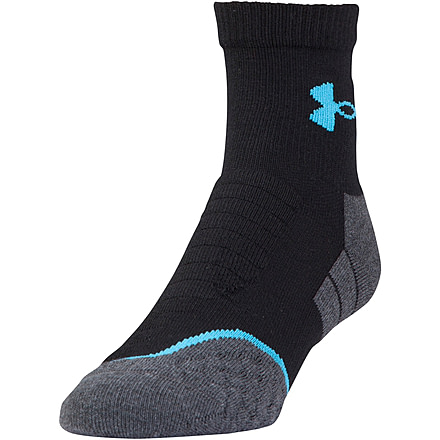 Under Armour Mens All Season Mid Crew Socks, Black, 9-11 Medium, U045-BLK-MD